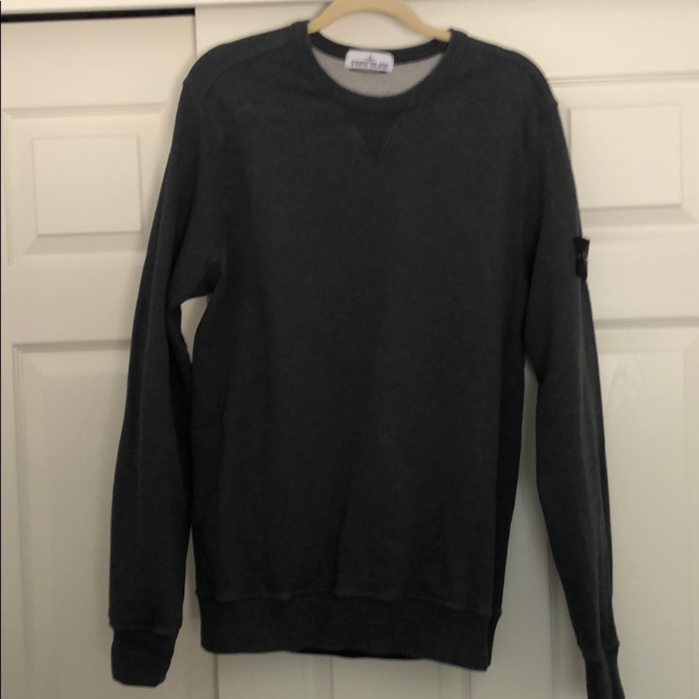 Stone Island loopback cotton crew neck sweatshirt